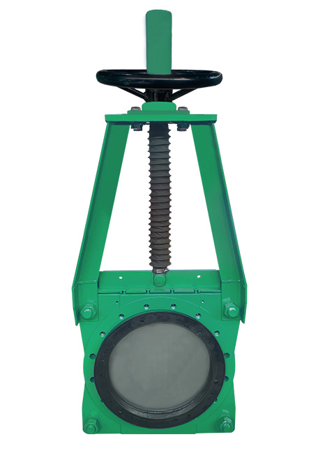 手动对夹式矿浆刀闸阀