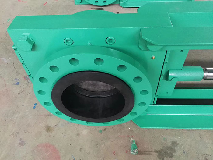 高压法兰式矿浆刀闸阀细节