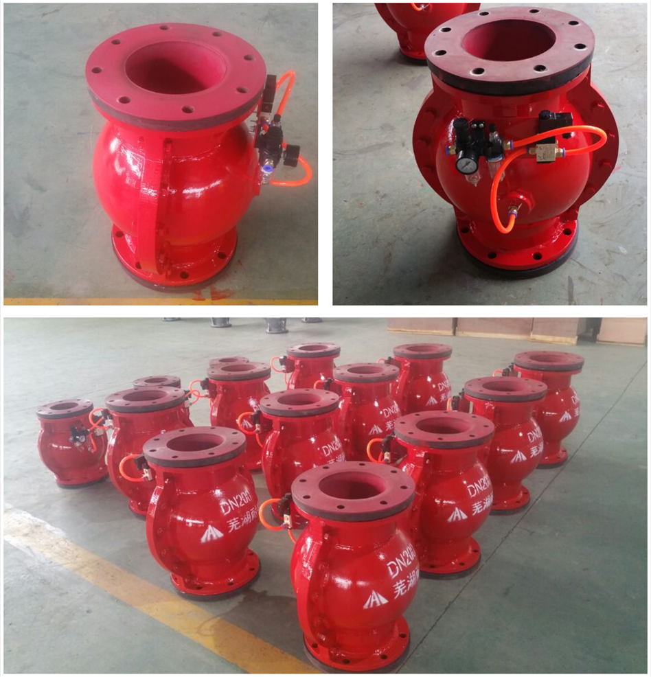 气动球形管夹阀