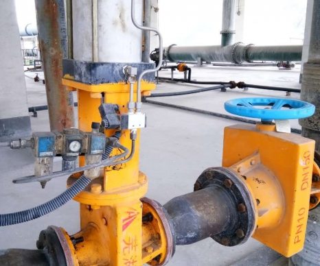 气动管夹阀使用现场