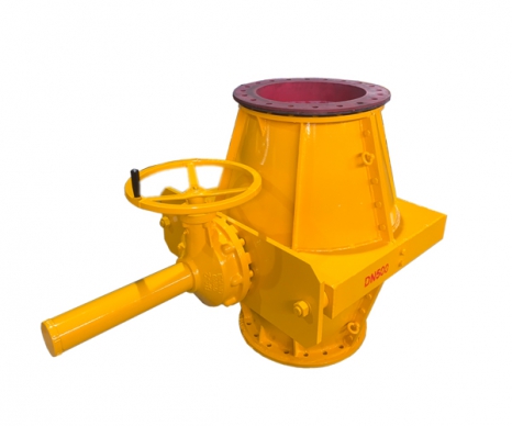 手动伞齿轮管夹阀/大口径