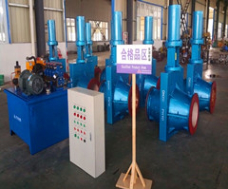 配套液压及控制系统的液动胶管阀