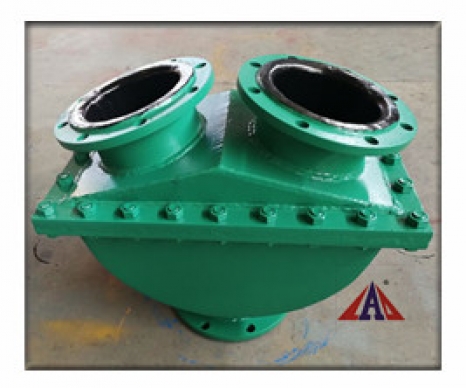 球形衬胶三通换向止回阀-3