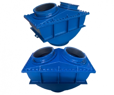 球形衬胶三通换向止回阀