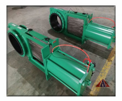 气动矿浆刀闸阀（法兰式） 