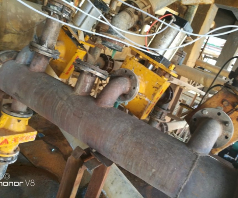 气动管夹阀现场