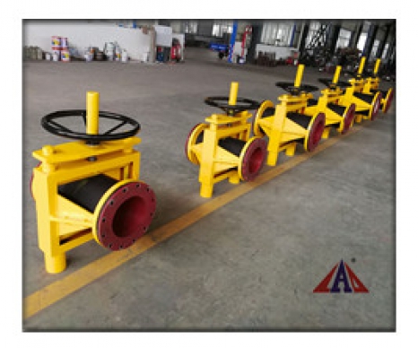 手动裸式管夹阀