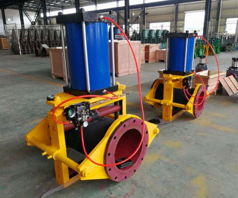 美标气动裸式管夹阀