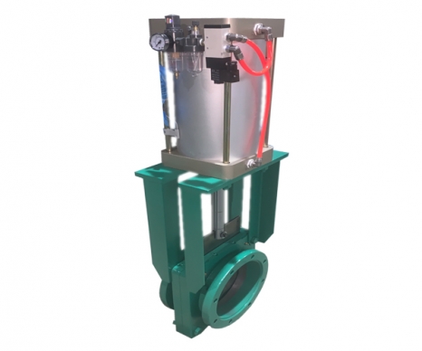 气动矿浆刀闸阀（法兰式）